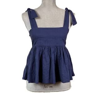 BP Navy Skirted Tie Straps Tank size XS